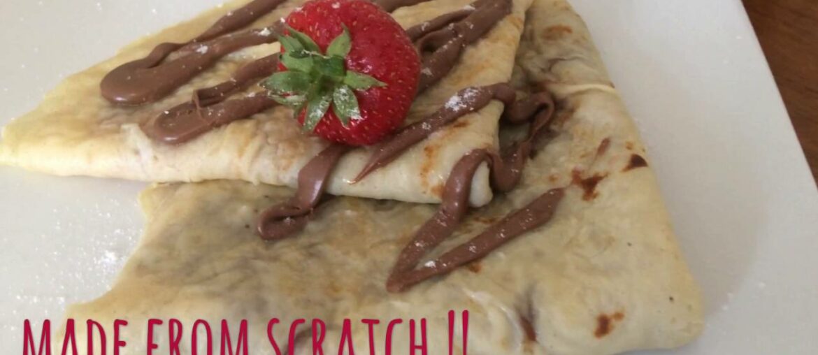 Crepes - no sugar/oil recipe - easy and quick French delight