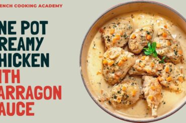 A recipe that celebrates chicken and tarragon (poulet a l'estragon)