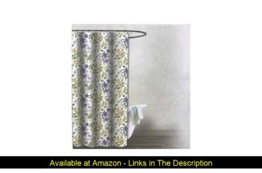 ☀️ ENVOGUE French Country Provincial Wildflower Print Cotton Shower Curtain Modern Rustic Soft Vint