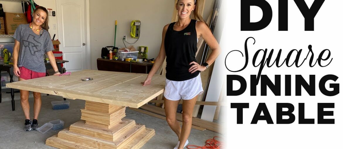 DIY Square Dining Table