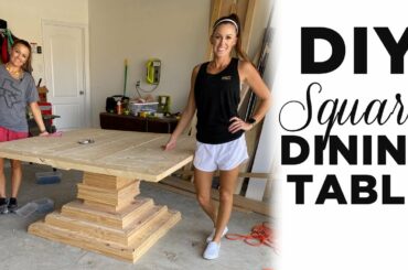 DIY Square Dining Table