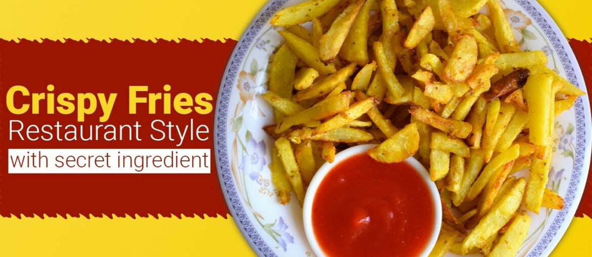 Crispy French Fries Recipe | Restaurant Style French Fries | Tarka Recipes Crispy French Fries Recipe | Restaurant Style French Fries | Tarka Recipes