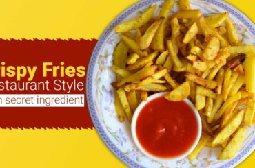 Crispy French Fries Recipe | Restaurant Style French Fries | Tarka Recipes
