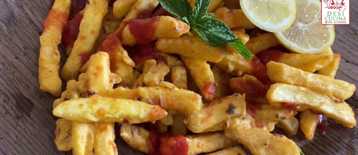 Spicy Masala French Fries Recipe.