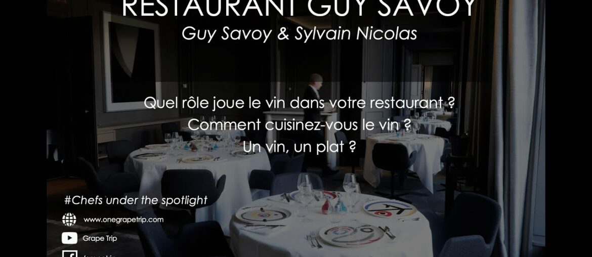 Chefs under the spotlight – Sylvain Nicolas / Restaurant Guy Savoy Chefs under the spotlight - Sylvain Nicolas / Restaurant Guy Savoy