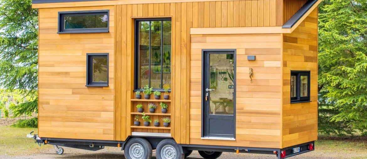 The 6m "Astrild" tiny house on wheels is built by French-based builders | Viet Anh Design Home