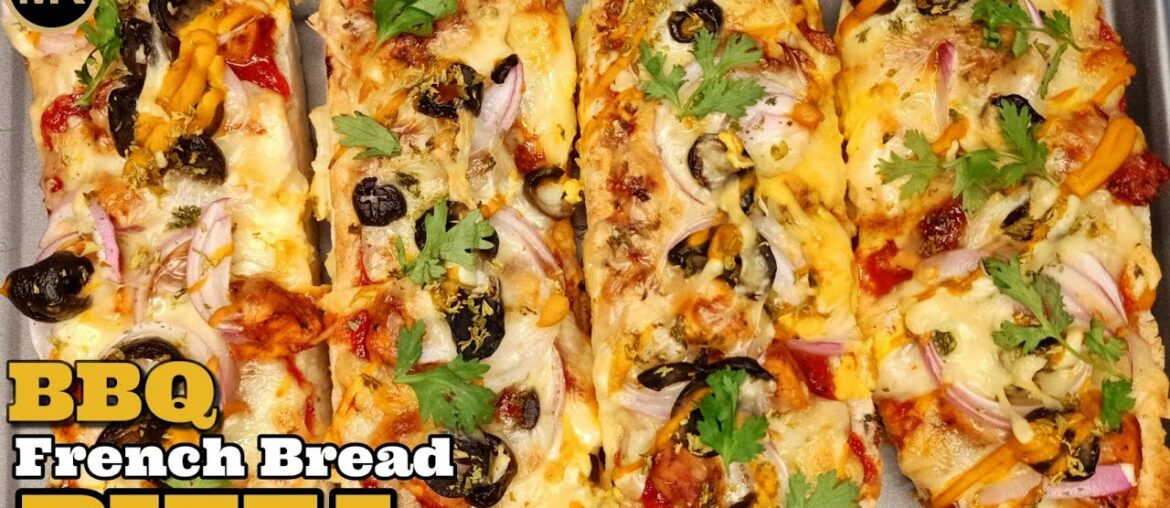 BBQ French Bread Pizza | Recipe By Murwa's Kitchen