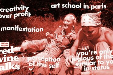 LET'S TALK ABOUT valuing creativity over profit, not giving a f*ck, art school 🍷w @The Purple Palace