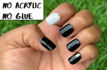 DIY PRESS ON NAILS QUICK AND EASY TUTORIAL | NO ACRYLIC | NO GLUE