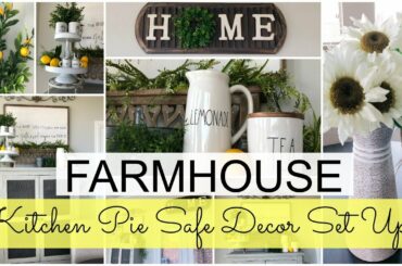 🍋 FARMHOUSE/FRENCH COUNTRY DECORATE WITH ME | KITCHEN NOOK + DOLLAR TREE DECOR!