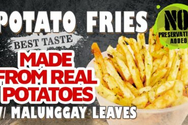 Crispy Potato Fries with Malunggay | French Fries Recipe At Home