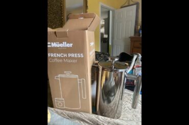 Real Customer Reviews: Mueller French Press 20% Heavier Duty Double Insulated 310 Stainless Ste...