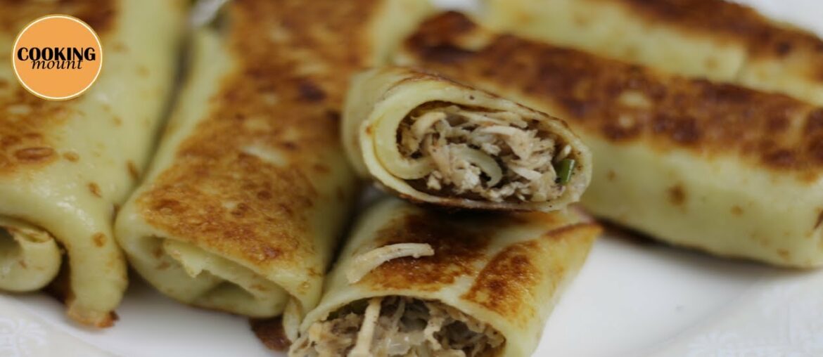 Brittany Crepe Roll Recipe | Yummy & Worth Trying | Spicy French Crepe Roll Recipe By Cooking Mount