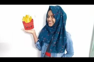 We made French fries / French fries recipe / miss hijabi girl / home made French fries