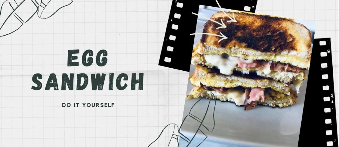 Egg sandwich, french toast, egg recipe, bacon - gouda cheese