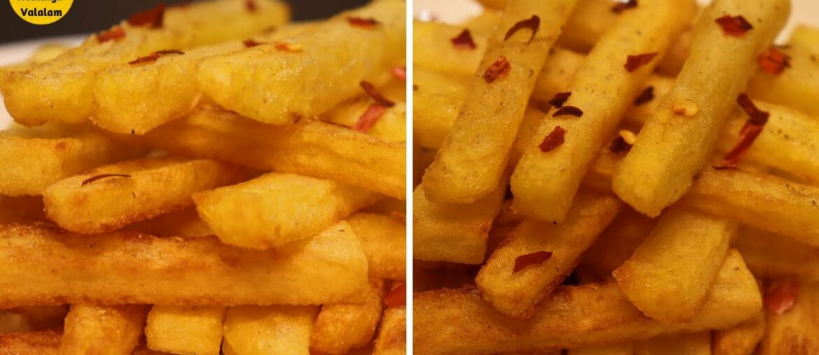 Homemade mcdonald's French Fries Recipe|How to Make Crispy French Fries RecipeatHome|HealthyaValalam