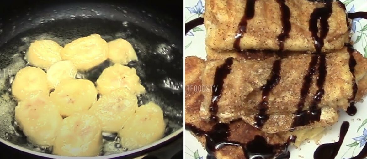 Easy Banana French Toast Recipe | Street Food