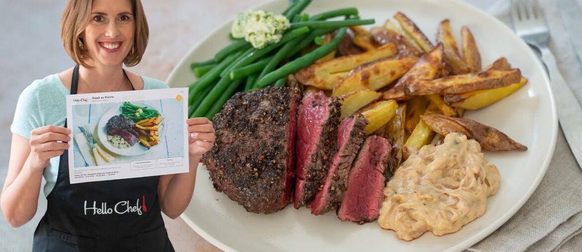 Steak au Poivre with Green Beans | French Steak Recipe Steak au Poivre with Green Beans | French Steak Recipe