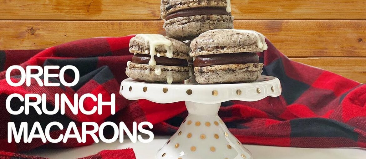 French Macarons Recipe | ALL the Tips and Tricks! | How to Make Oreo Crunch Macarons | MANCAKE