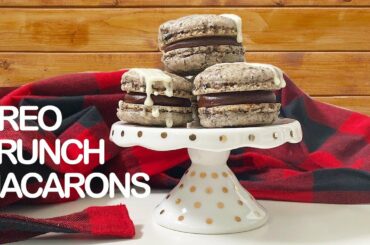 French Macarons Recipe | ALL the Tips and Tricks! | How to Make Oreo Crunch Macarons | MANCAKE