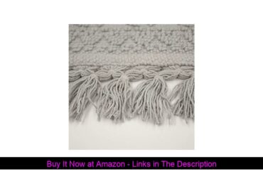 ✅ French Connection Bath Rugs, 17 in. x 24 in./20 in. x 34 in, Light Grey