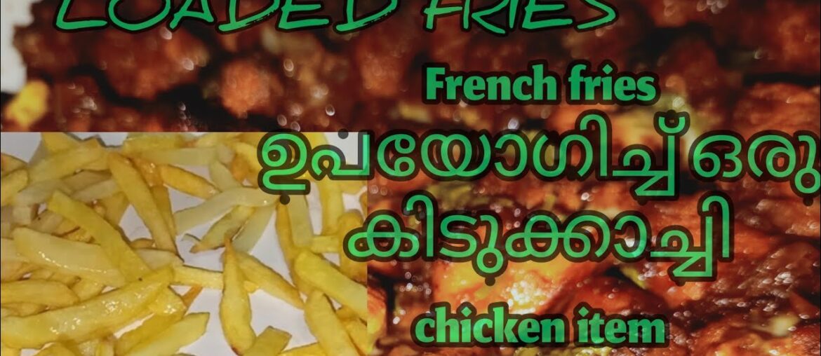 LOADED FRIES |CHICKEN RECIPE | FRENCH FRIES | INDO CHINESE DISH |