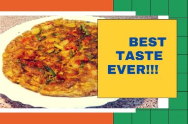 STEPS TO MAKE FRESH VEGETABLE FRENCH OMELETTE / HEALTHY STEP BY STEP RECIPE