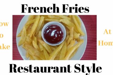 Crispy French fries Recipe - Homemade crispy fries recipe- Restaurant style french fries