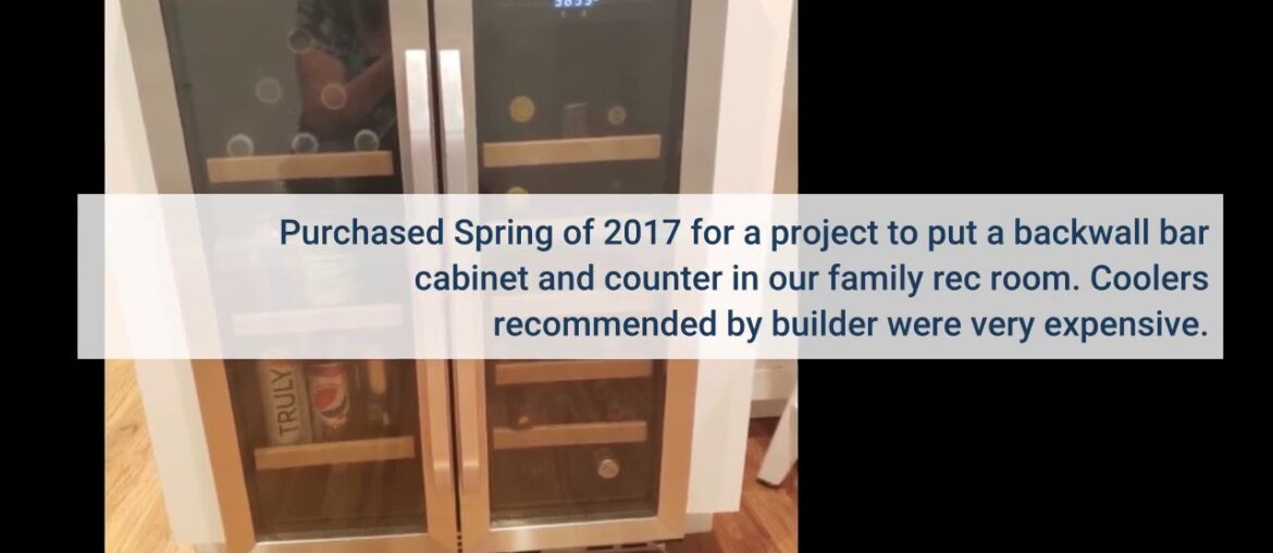 EdgeStar CWB1760FD 24 Inch Built-In Wine and Beverage Cooler with French Doors