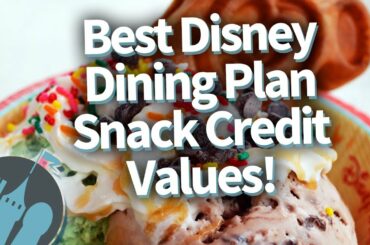 Best Disney Dining Plan Snack Credit Values in 2018!