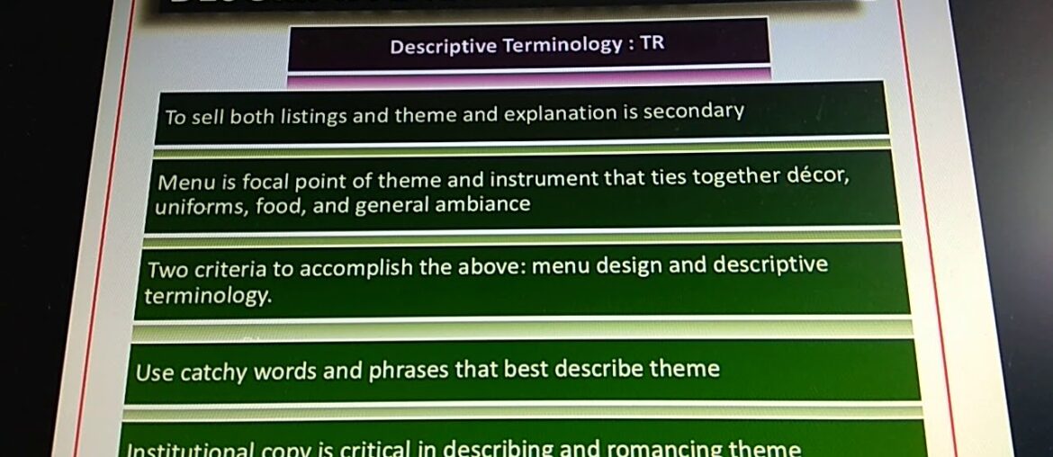 CHAPTER 13: THEME, ETHNIC & FINE DINING RESTAURANTS