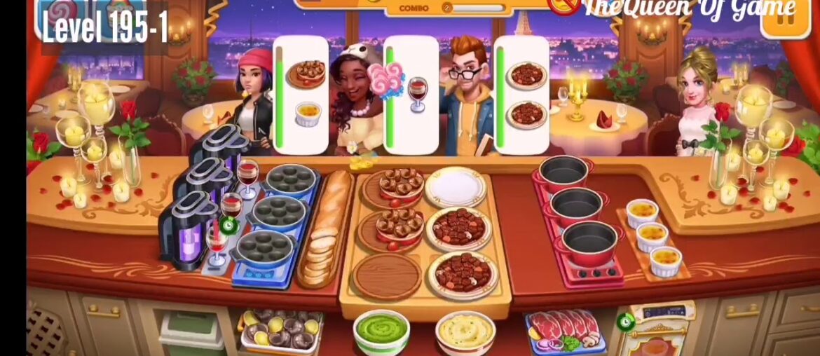 Level 192-213 Cooking Frenzy | French Restaurant