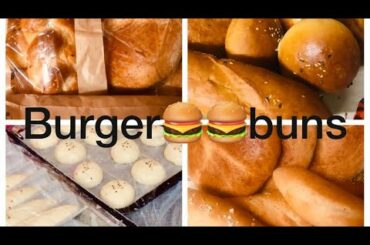 Burger Buns 🍔🥖🥖(french Baguette )Recipe  خبز البرجر