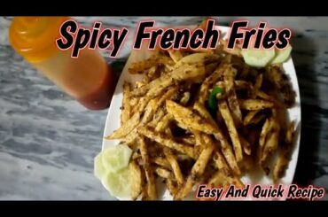 Spicy French Fries || Easy And Quick Recipe || HuccainSheikh ||