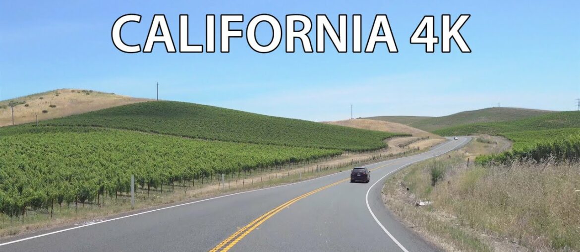 California Wine Country 4K - Scenic Drive