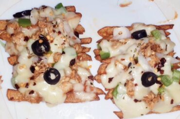 French Fries Pizza | French Fries Pizza Recipe | Pizza Fries Recipe | Pizza Fries Without Oven