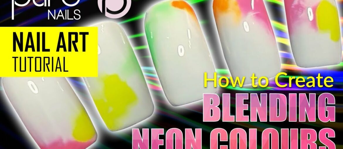 Blending Neon Colours Nail Art | Pure Nails | Nail Art Tutorial Blending Neon Colours Nail Art | Pure Nails | Nail Art Tutorial
