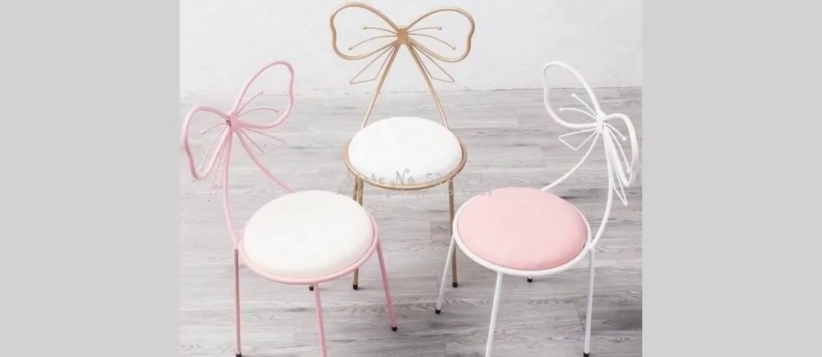 ✓30% Modern minimalist dining room chair princess girl heart dressing t