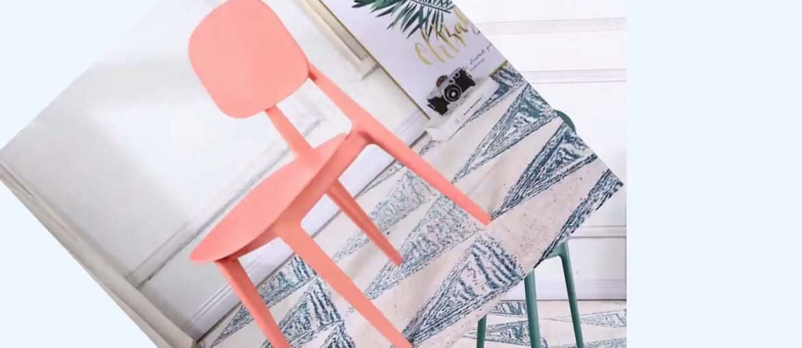 ✅Nordic net red ins dining chair fashion back simple creative plastic