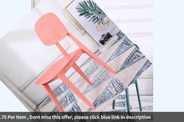 ✅Nordic net red ins dining chair fashion back simple creative plastic