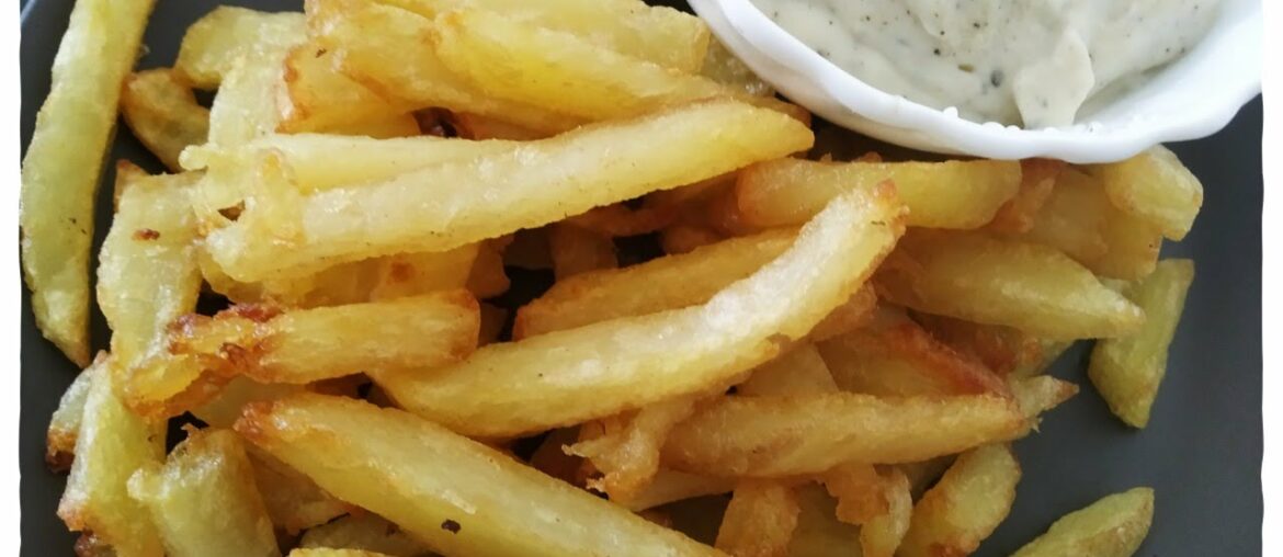 How to Make Crispy French Fries Recipe | Home-made French Fries with Cheese Sauce Recipe