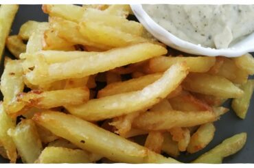 How to Make Crispy French Fries Recipe | Home-made French Fries with Cheese Sauce Recipe