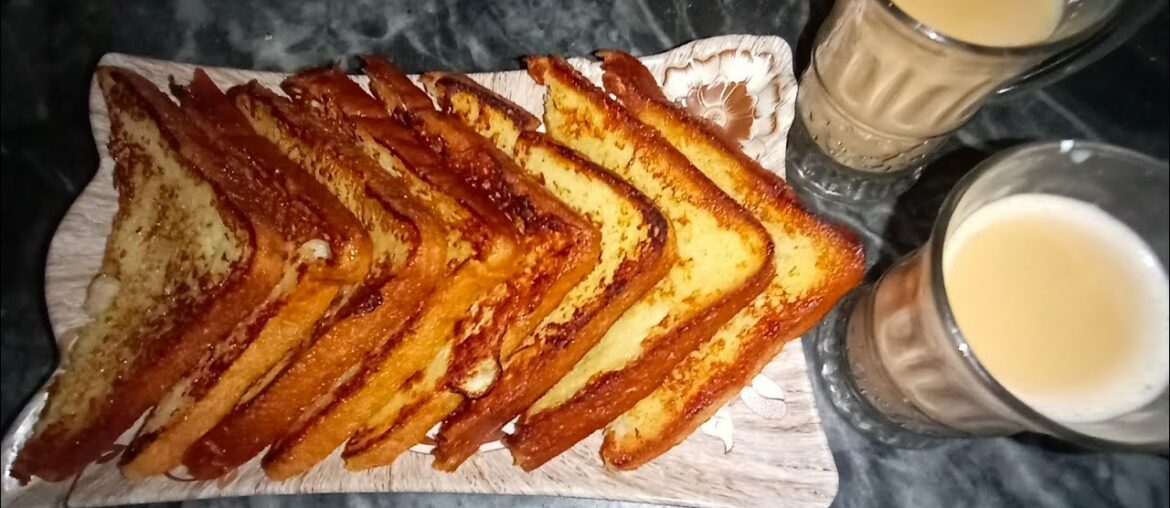 How to make French toast. easy breakfast recipe. sweat dish. best for tea time😋