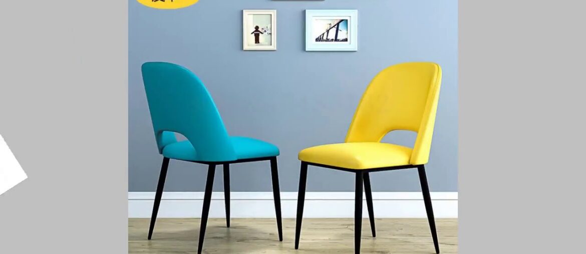 ✅Nordic dining chair creative leisure light luxury backrest chair ins