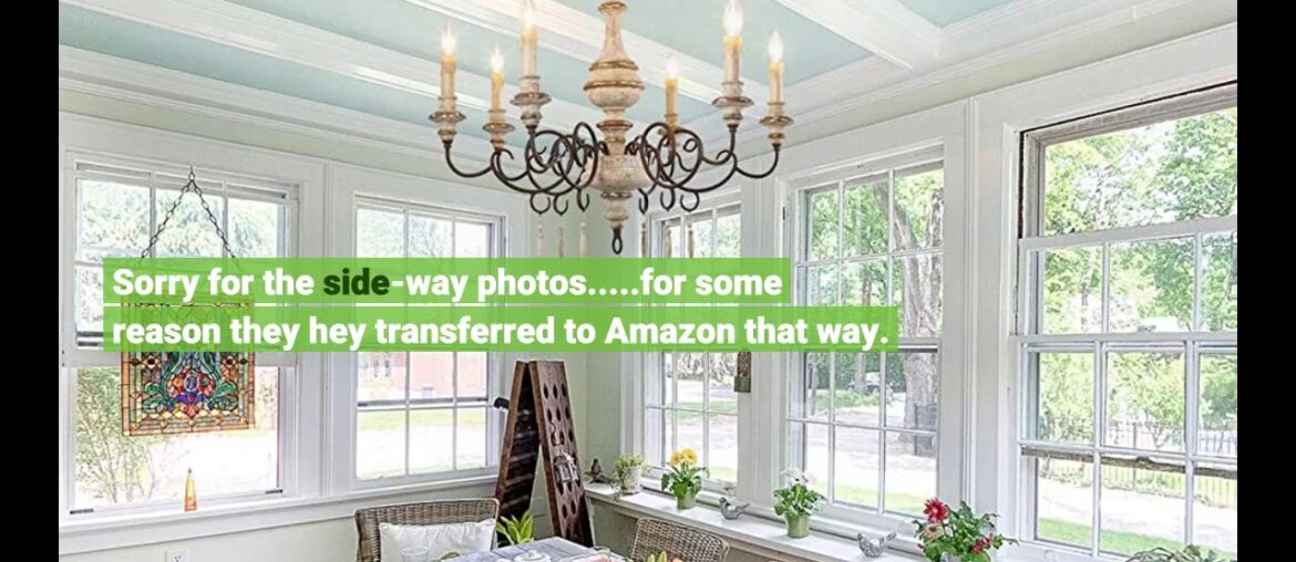 Top-Rated Review: LNC A03371 Farmhouse Wood Chandelier, Handmade French Country Lighting for Li...