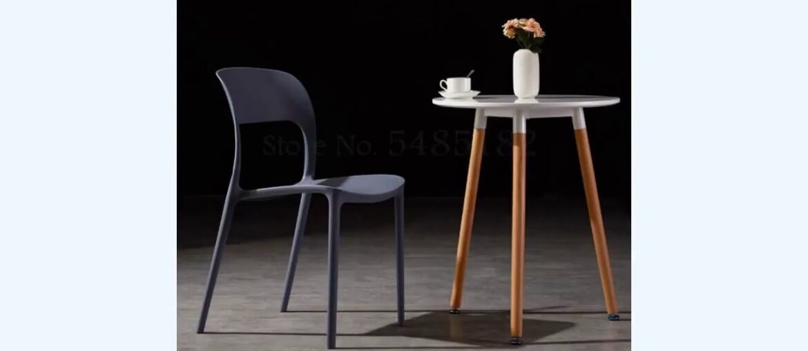 ☑Nordic chair back makeup chair plastic dining chair modern minimalist
