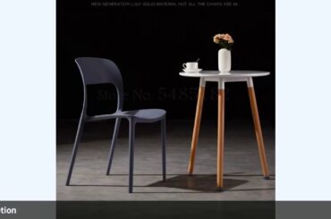 ☑Nordic chair back makeup chair plastic dining chair modern minimalist