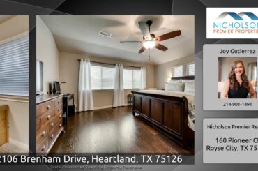 2106 Brenham Drive, Heartland, TX 75126