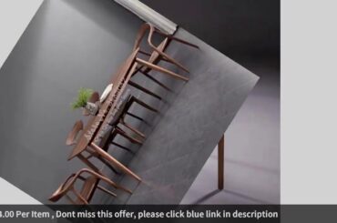 ✓Nordic High Quality Classic Wooden Dining Chair PU Leather Dining Room