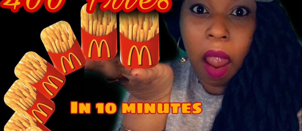 400 FRIES IN 10 MINUTES MUKBANG CHALLENGE | Created by @StephAndTasha | 🍟 🍟 YES!! I DID IT